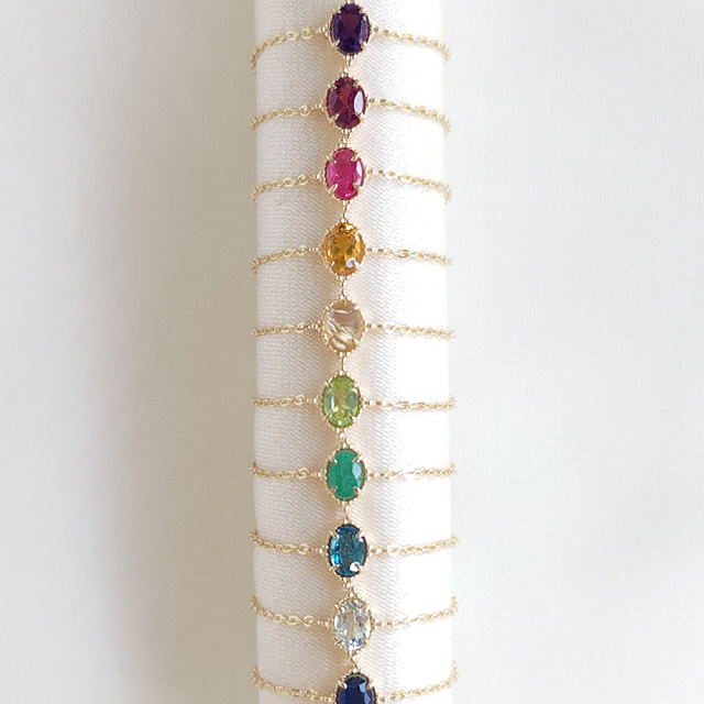 ノワール ド プーペ（NOIR DE POUPEE）/K10 ゴールド×チェーン 2連風